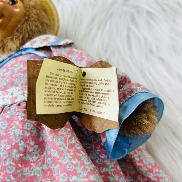 1991 RAIKES BEARS # 5030 of 10000 Original NWT Lucille Collectible - Picture 5 of 12